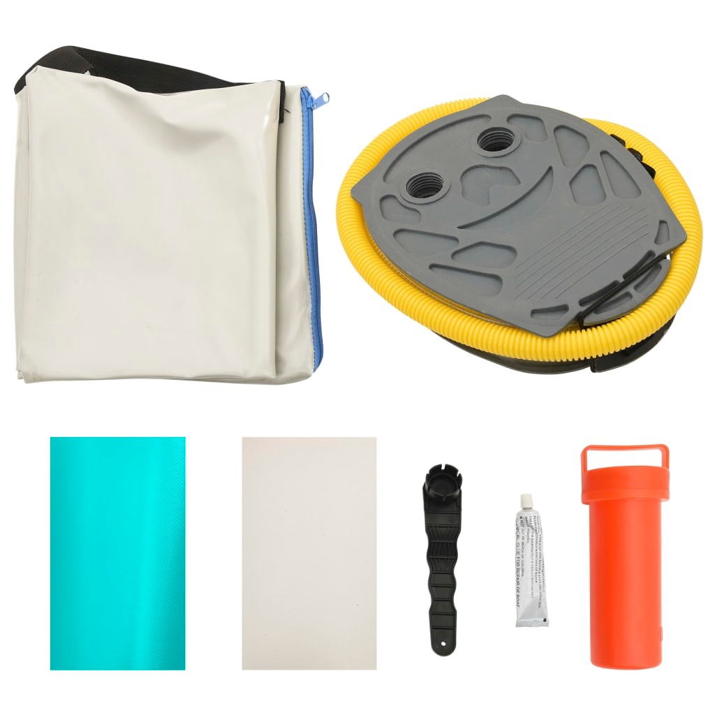 Inflatable Gymnastics Mat With Pump 60x100x10 Cm PVC Green 24 Inflatable Gymnastics Mat with Pump 60x100x10 cm PVC Green